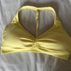 Halter Seamless Sports Bra - Afterglow Yellow